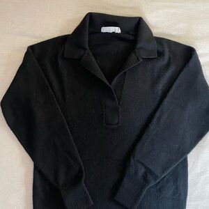 Everlane Black Polo Sweater